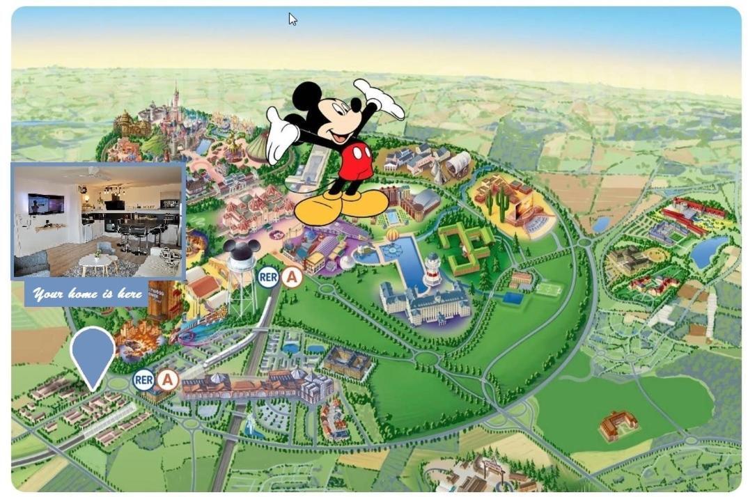 Myhomezen Montevrain Disneyland Val D'Europe - 3D Playstation 4 Bagian luar foto